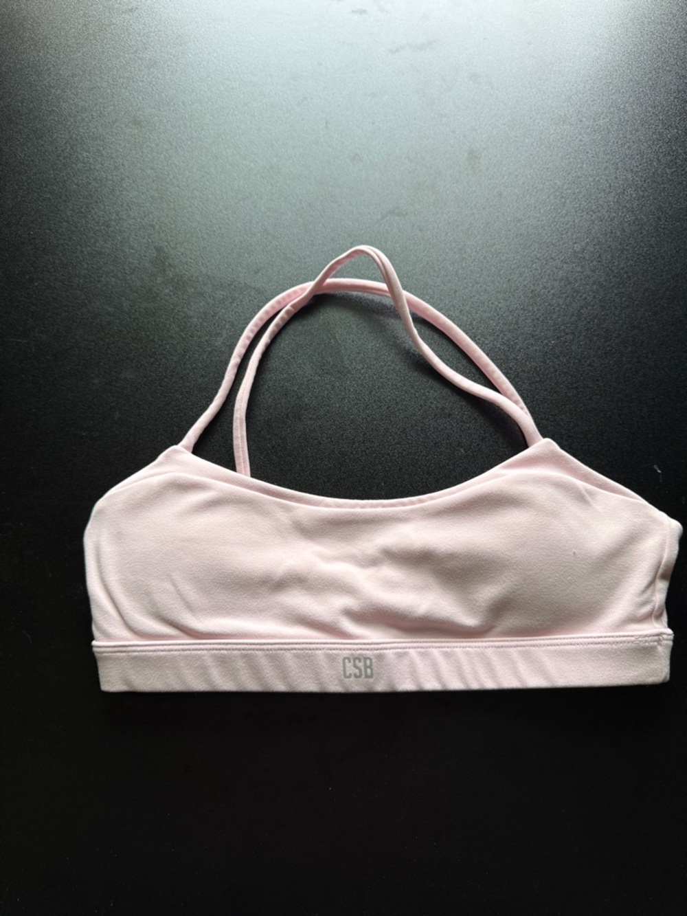 Crop Shop Boutique Light Pink Strappy workout top